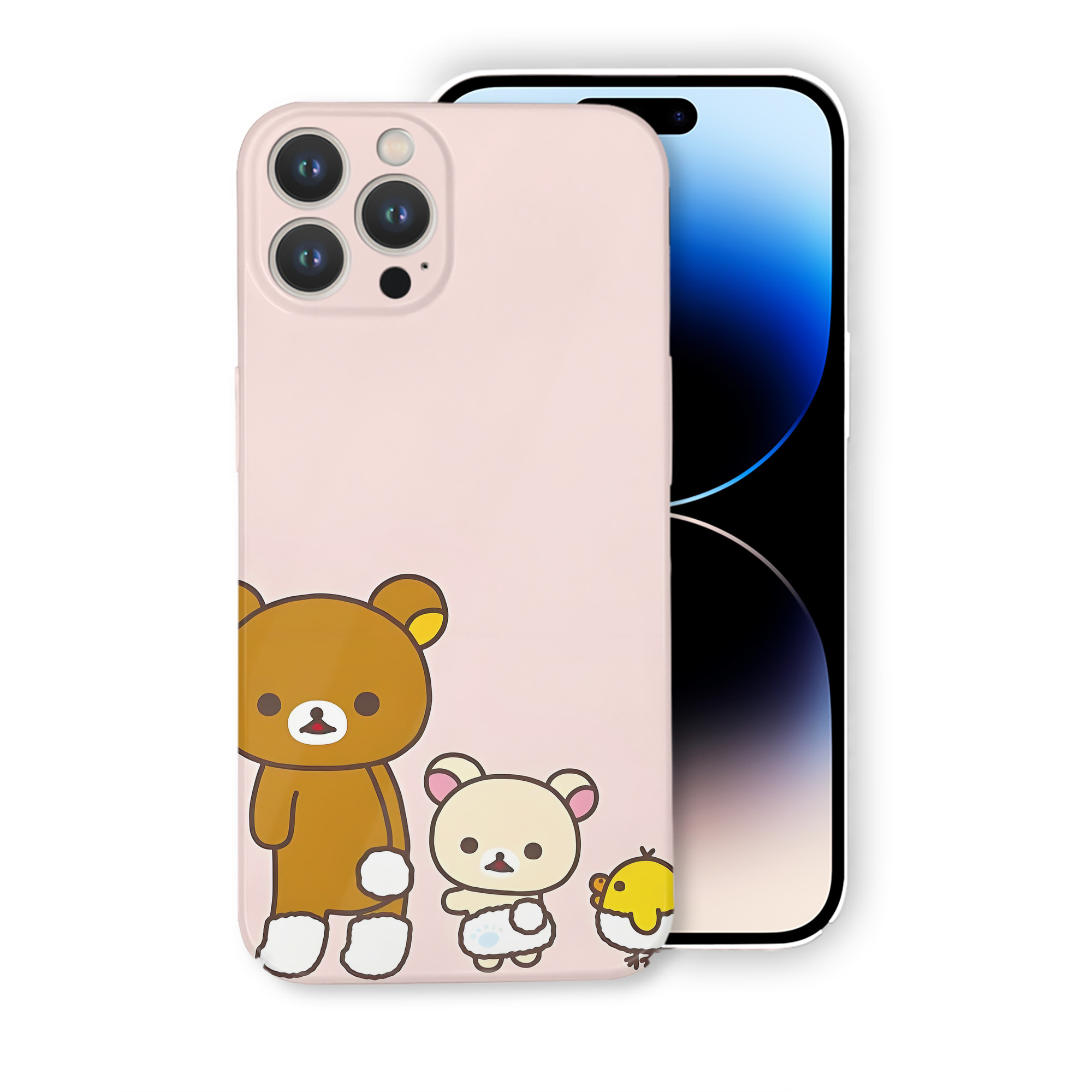 （画像用） リラックマ リラックマ キイロイトリ Rilakkuma Korilakkuma Kiiroitori 【iPhone 14シリーズ対応】ハードケース